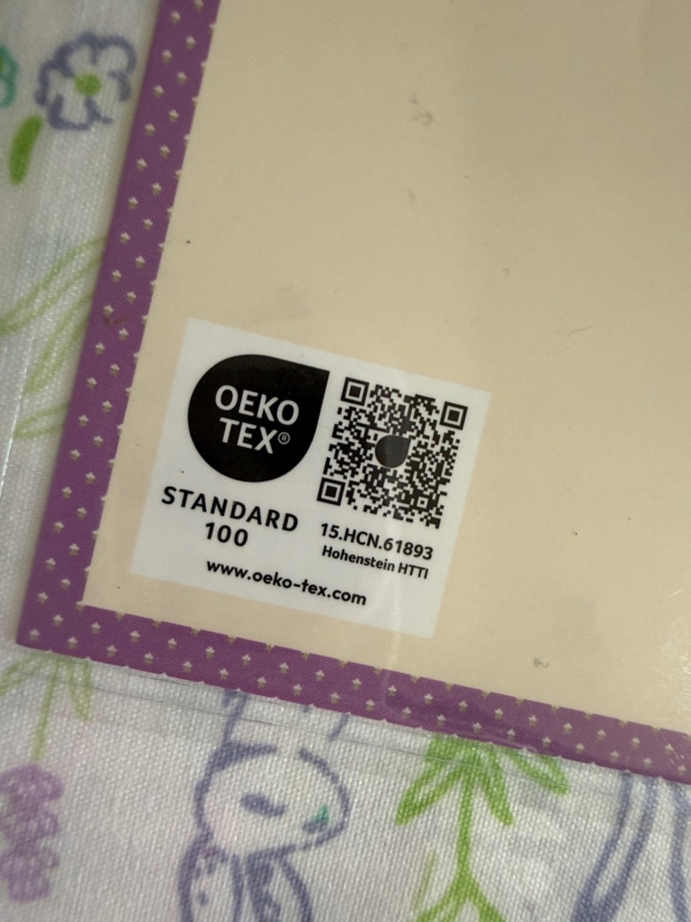 Laura Ashley Twin Sheet Set - White with Blue, Green, Purple Animal Print - Picture 6 of 7